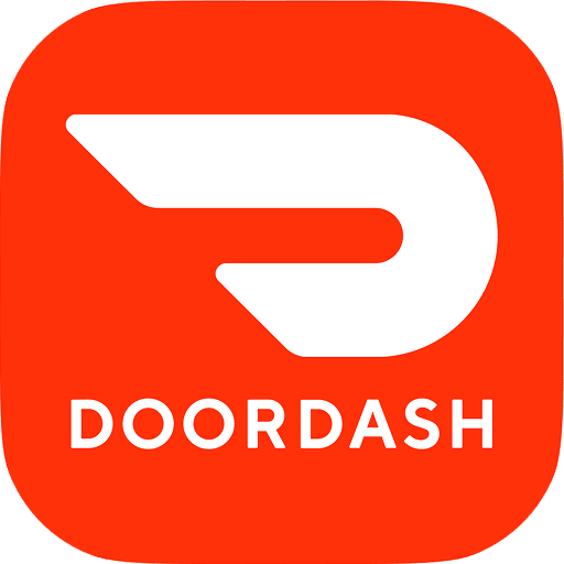 DoorDash app icon on red background